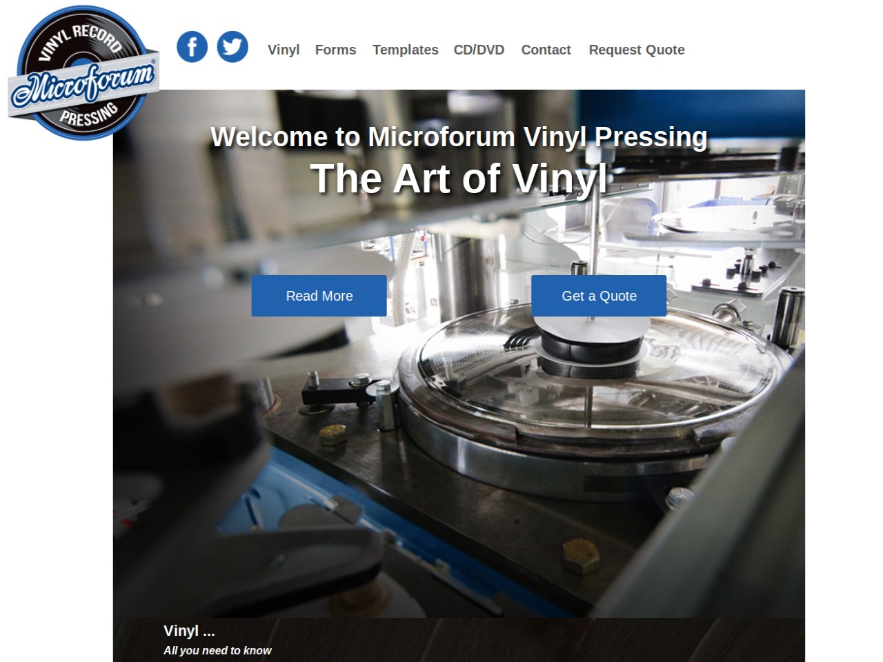 Microforum Vinyl Record Pressing