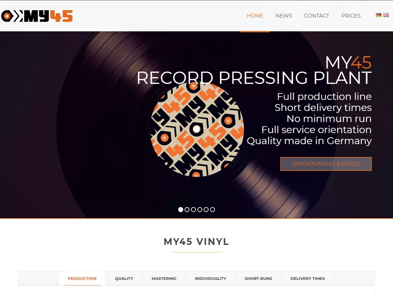 My45 German record pressing plant