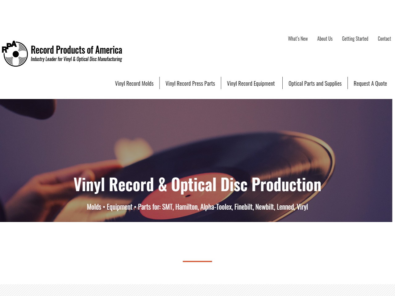 Vinyl Record Machines Record Products of America