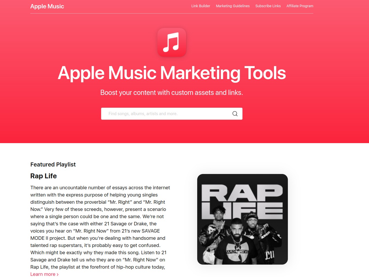 Market with Apple Music