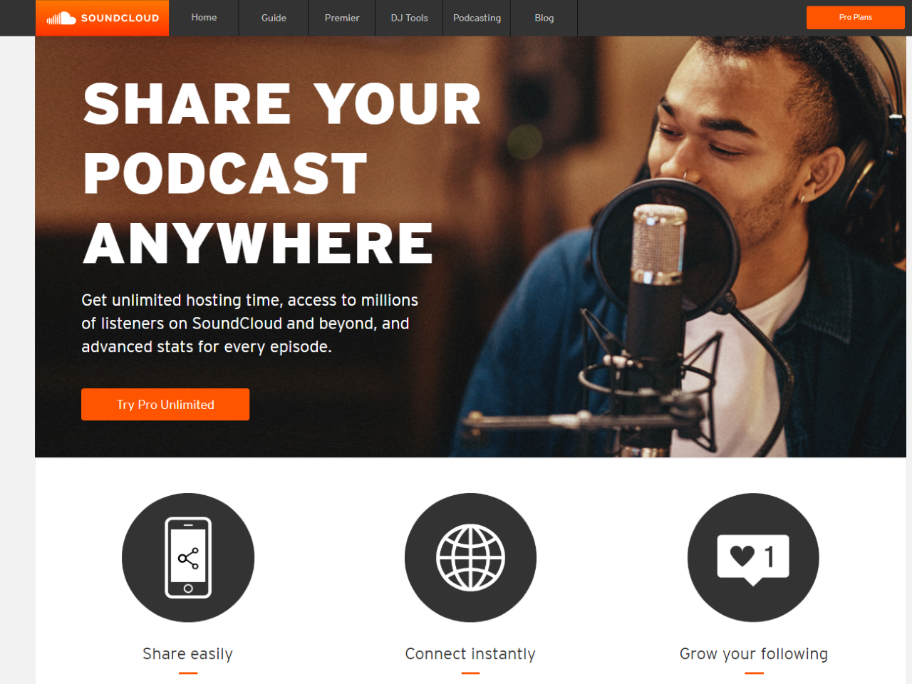 Podcast hosting on soundcloud