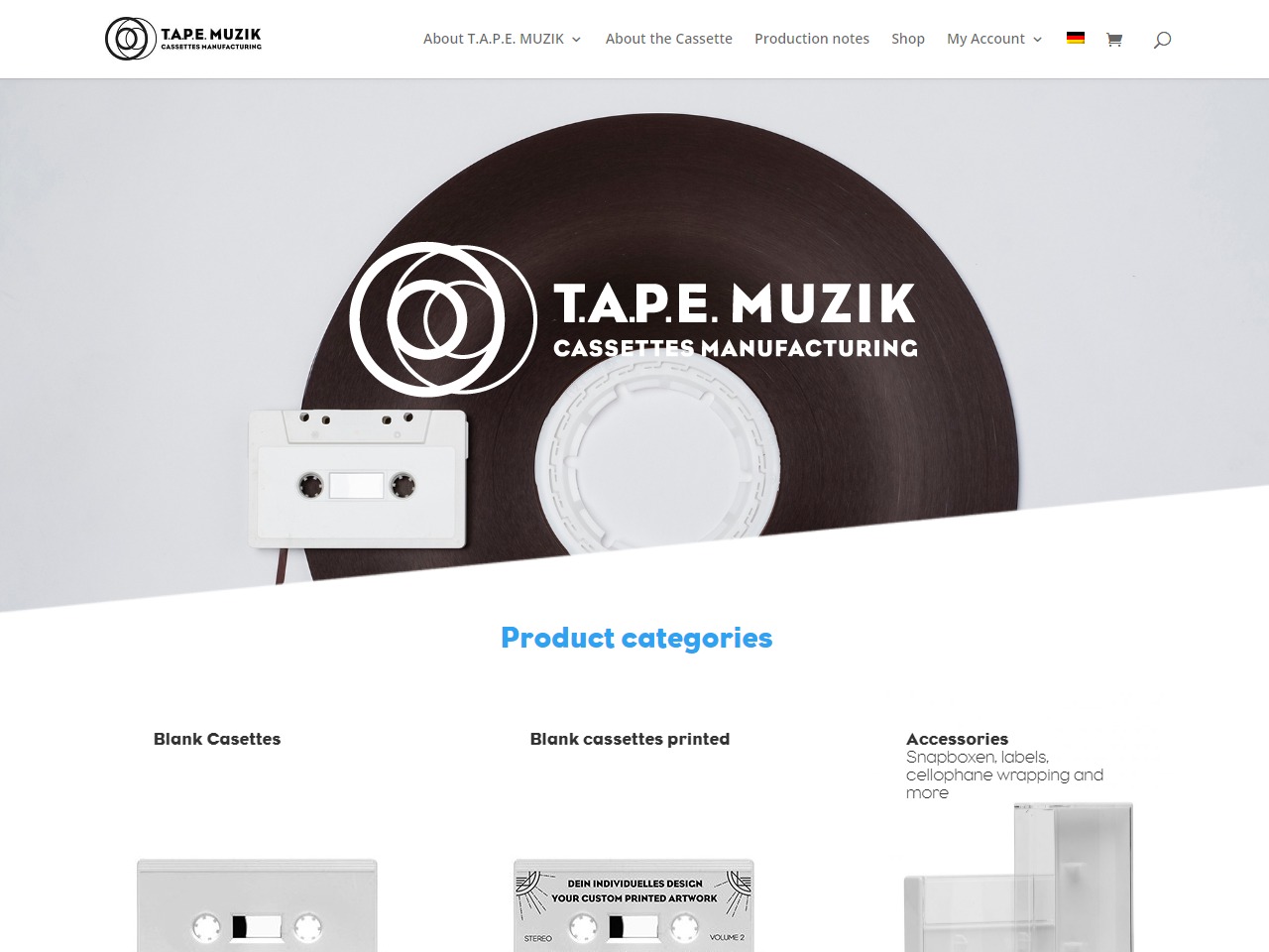 T A P E MUZIK - Shop - Custom-Made Cassette Tapes and Accessories