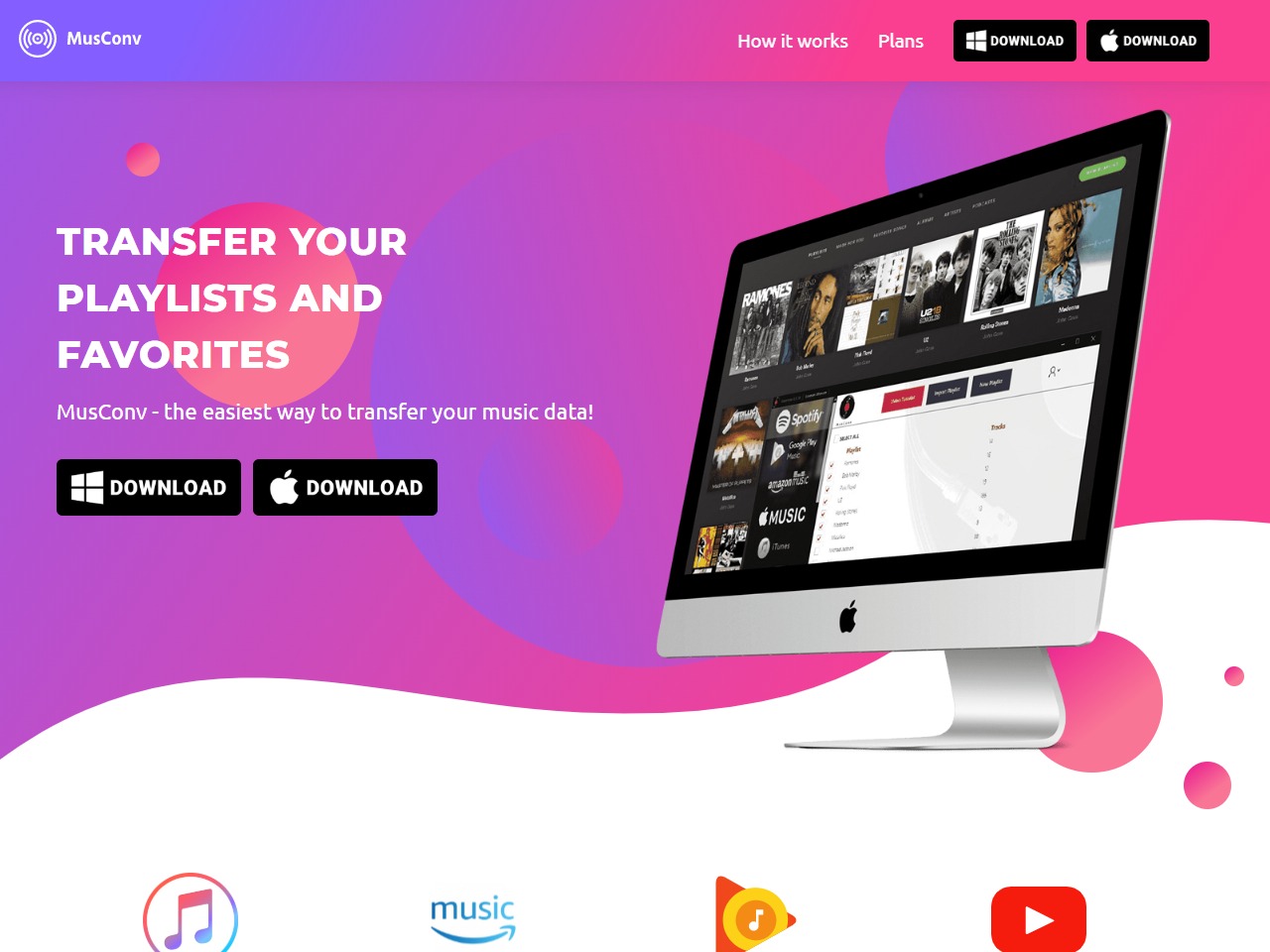MusConv – Move to Apple Music Spotify Google Play Music Amazon Music