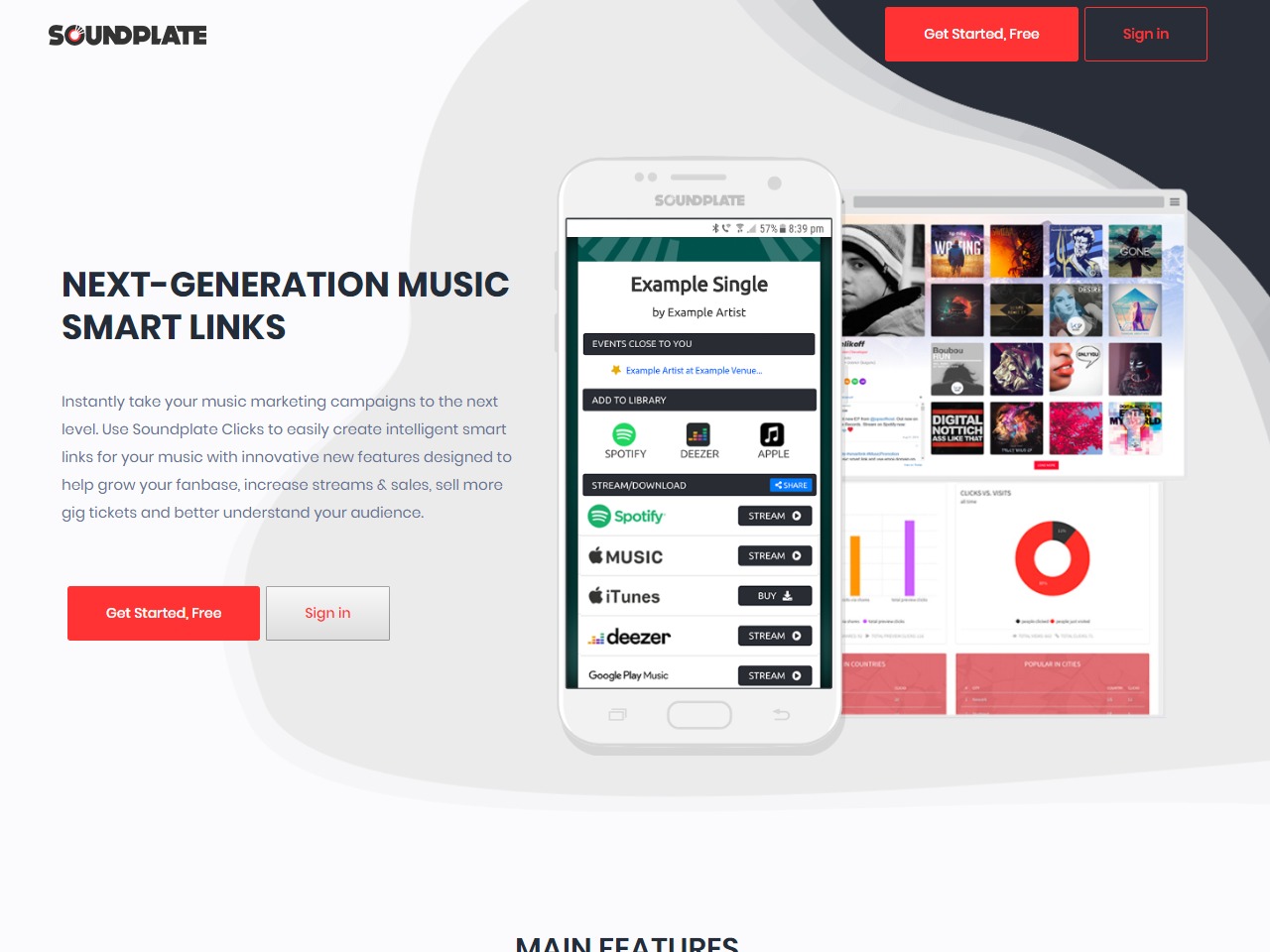 Soundplate Clicks Smart Links for Music Marketing