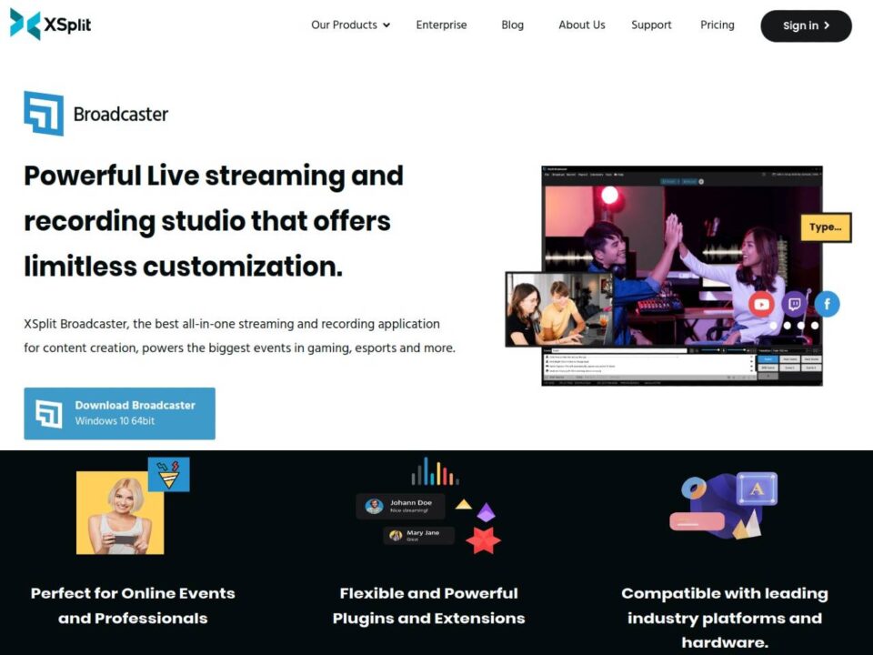 XSplit Broadcaster - Live Streaming Software — Buzzsonic