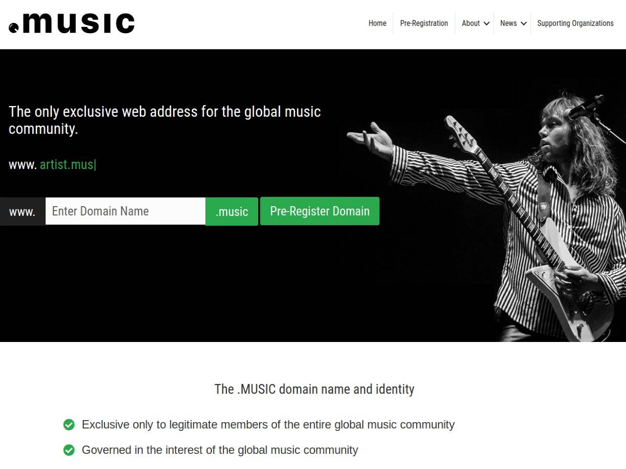 Dot Music Domain Name Registration — Buzzsonic