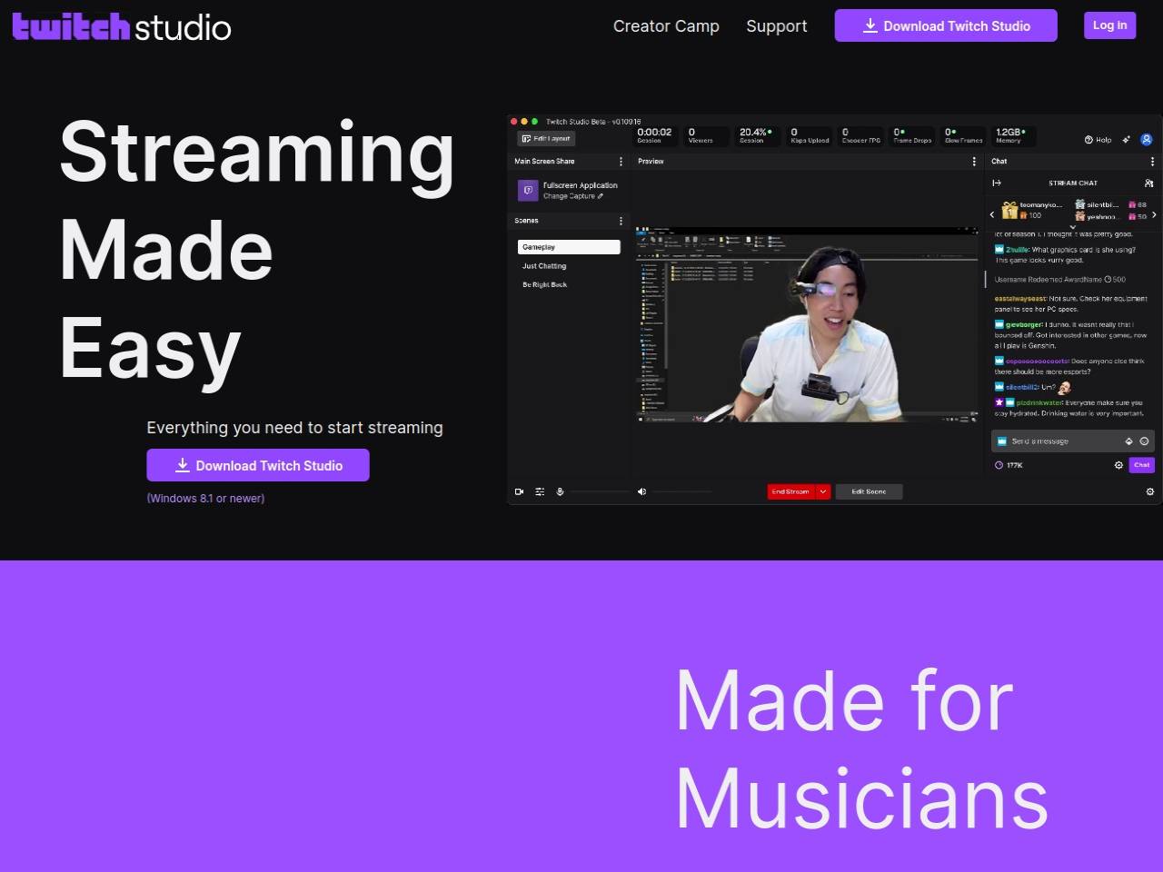 twitch studio download