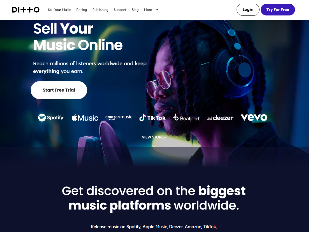 Ditto Music Distribution  Sell Music Online & Keep 100%