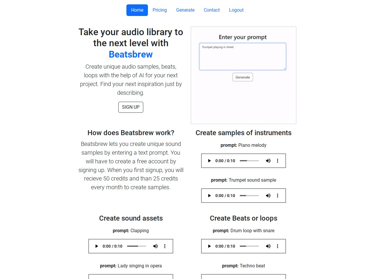 Beatsbrew Ai Samples, Beats & Loops Creator — Buzzsonic