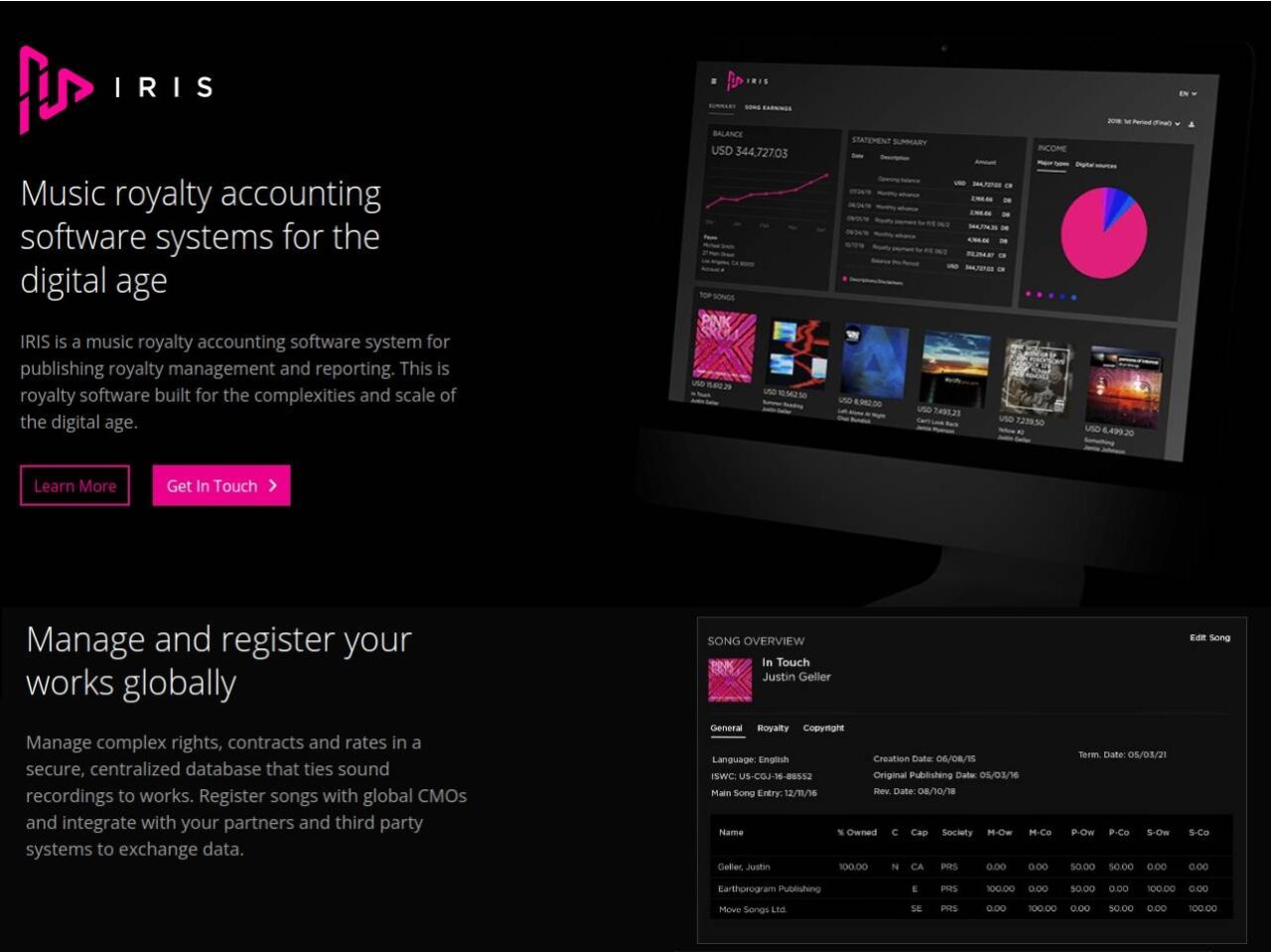 IRIS - Music Royalty Accounting Software — Buzzsonic