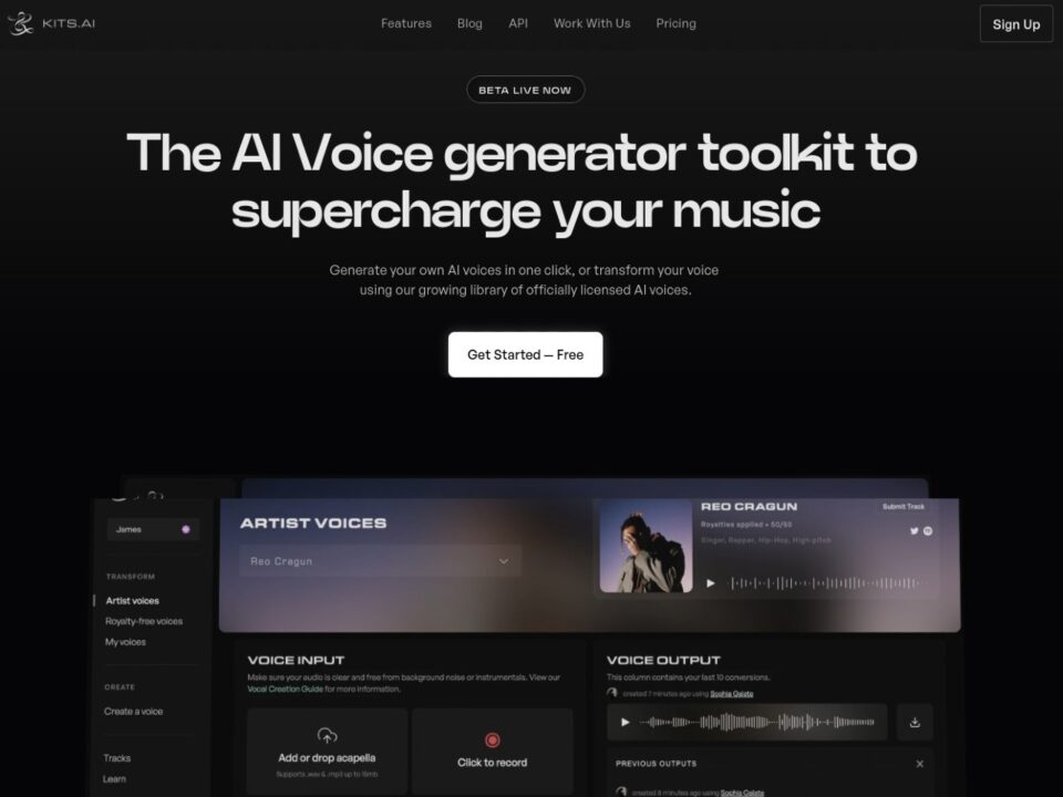 Kits AI - AI Voice Generation Toolkit — Buzzsonic