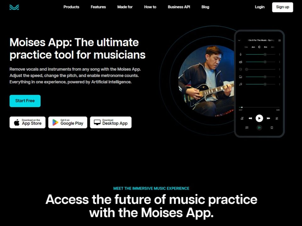 Moises App Musicians AI Tools — Buzzsonic