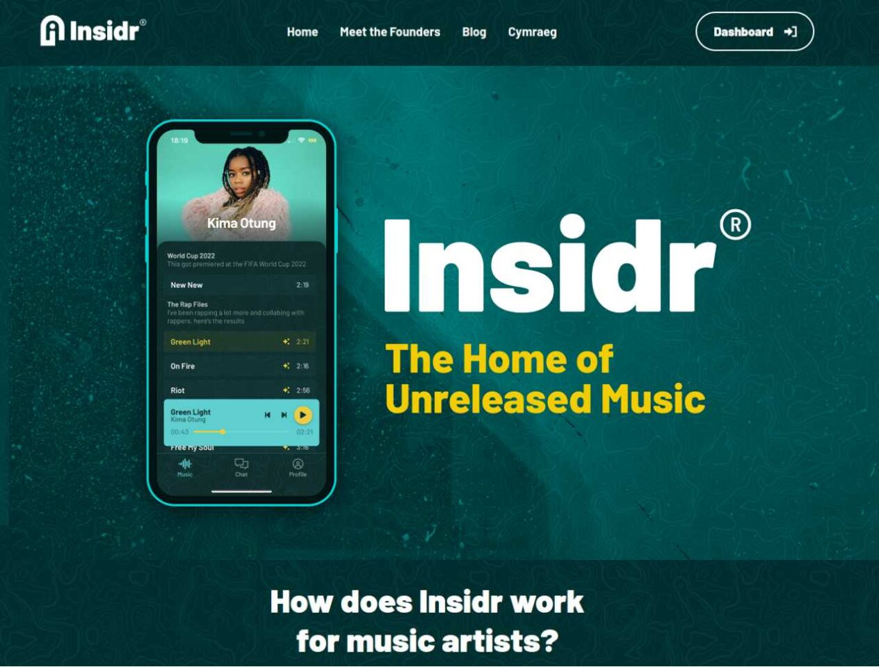 Insidr Music DirecttoFan Music Streaming App — Buzzsonic