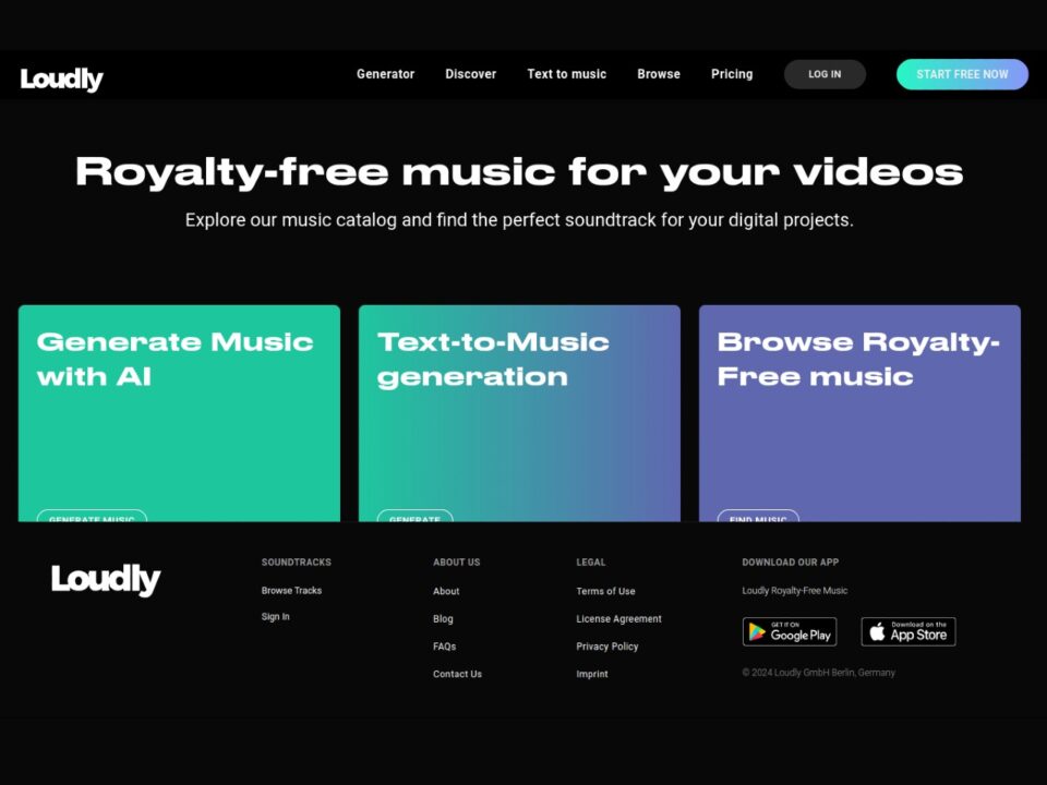 Loudly - AI Powered Royalty Free Music Platform — Buzzsonic