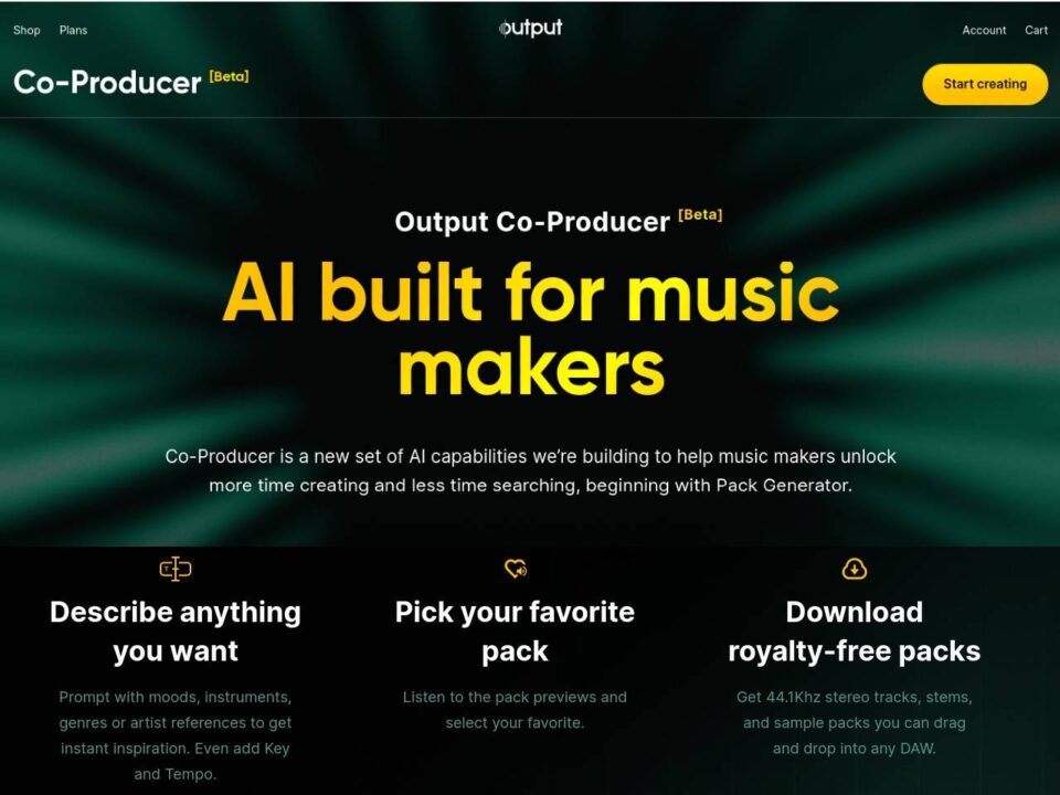 Output Co-Producer - AI Sample Pack Generator — Buzzsonic