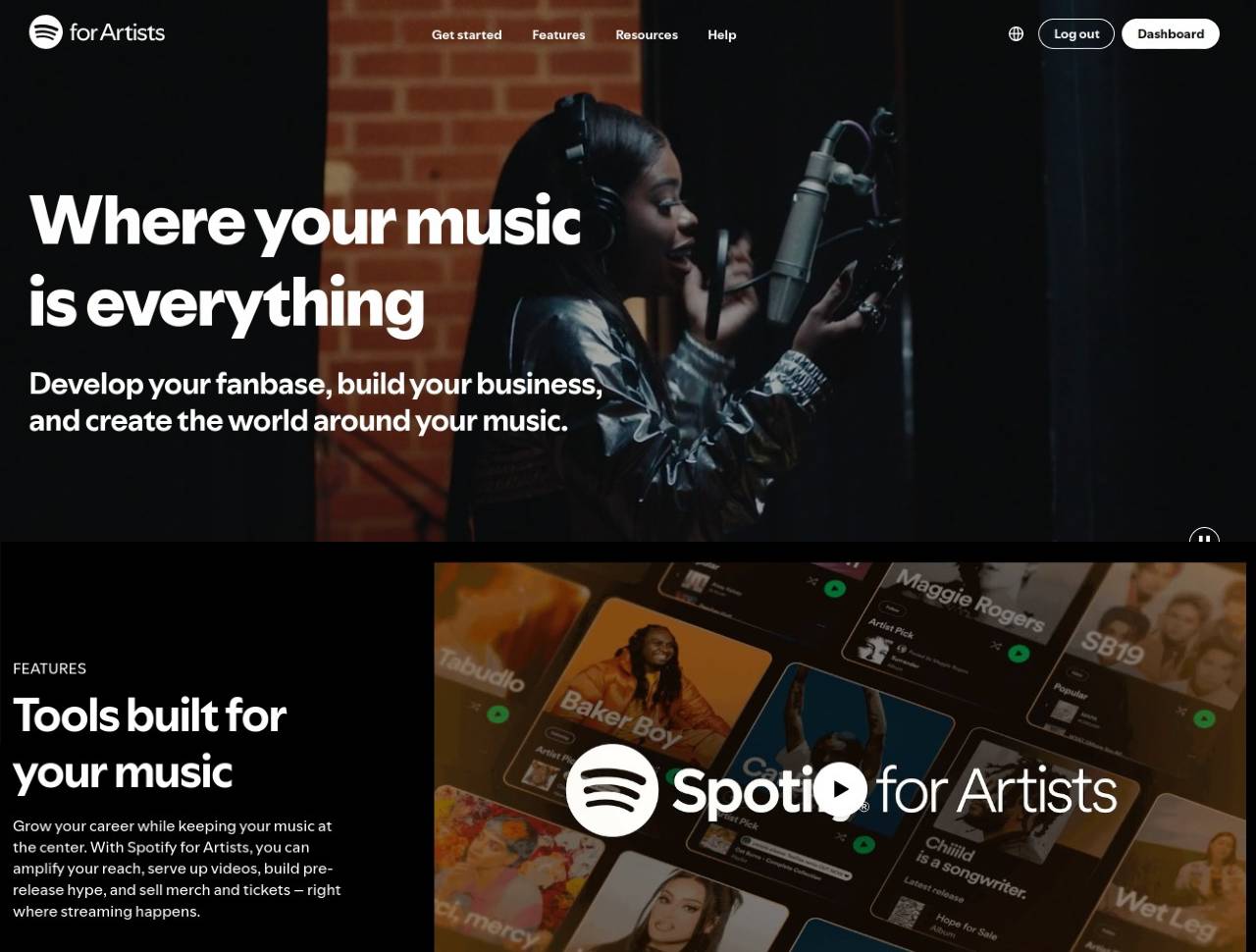 Spotify for Artists App — Buzzsonic