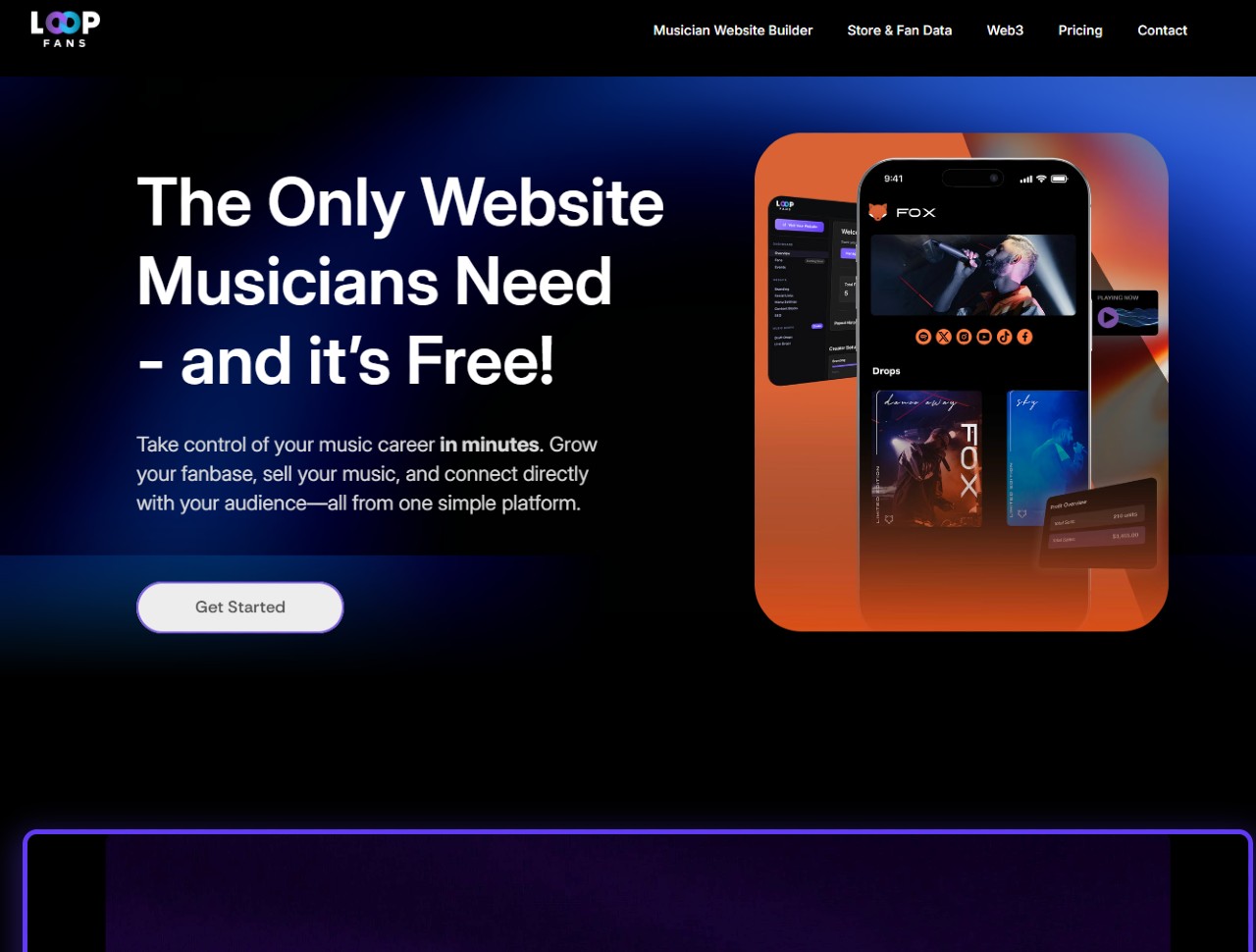 Loop Fans - Websites & Mobile Apps for Artists & Labels — Buzzsonic